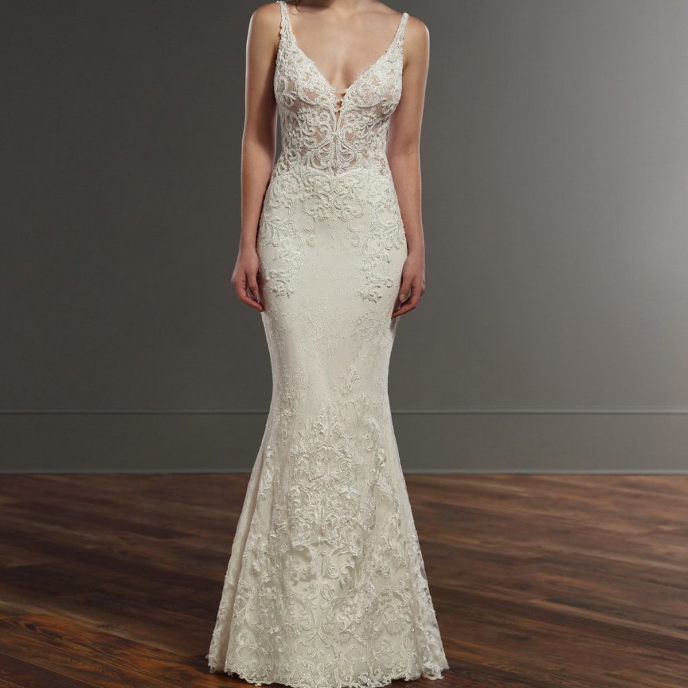 Martina Liana Wedding Dress Style 888 Mermaid Ivory Size 14